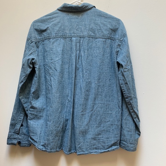 Madewell Rivet & Thread Denim Ruffle Shirt - Picture 6 of 8